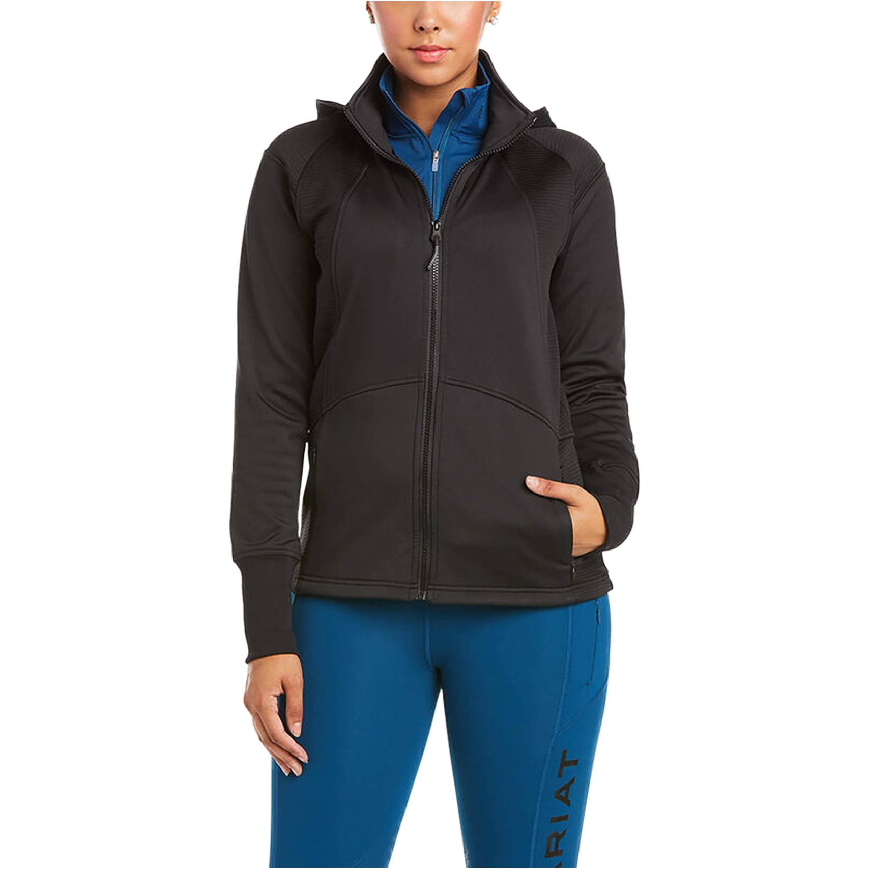 Ariat Womens Wilde Full Zip Sweatshirt 10034839 - Black